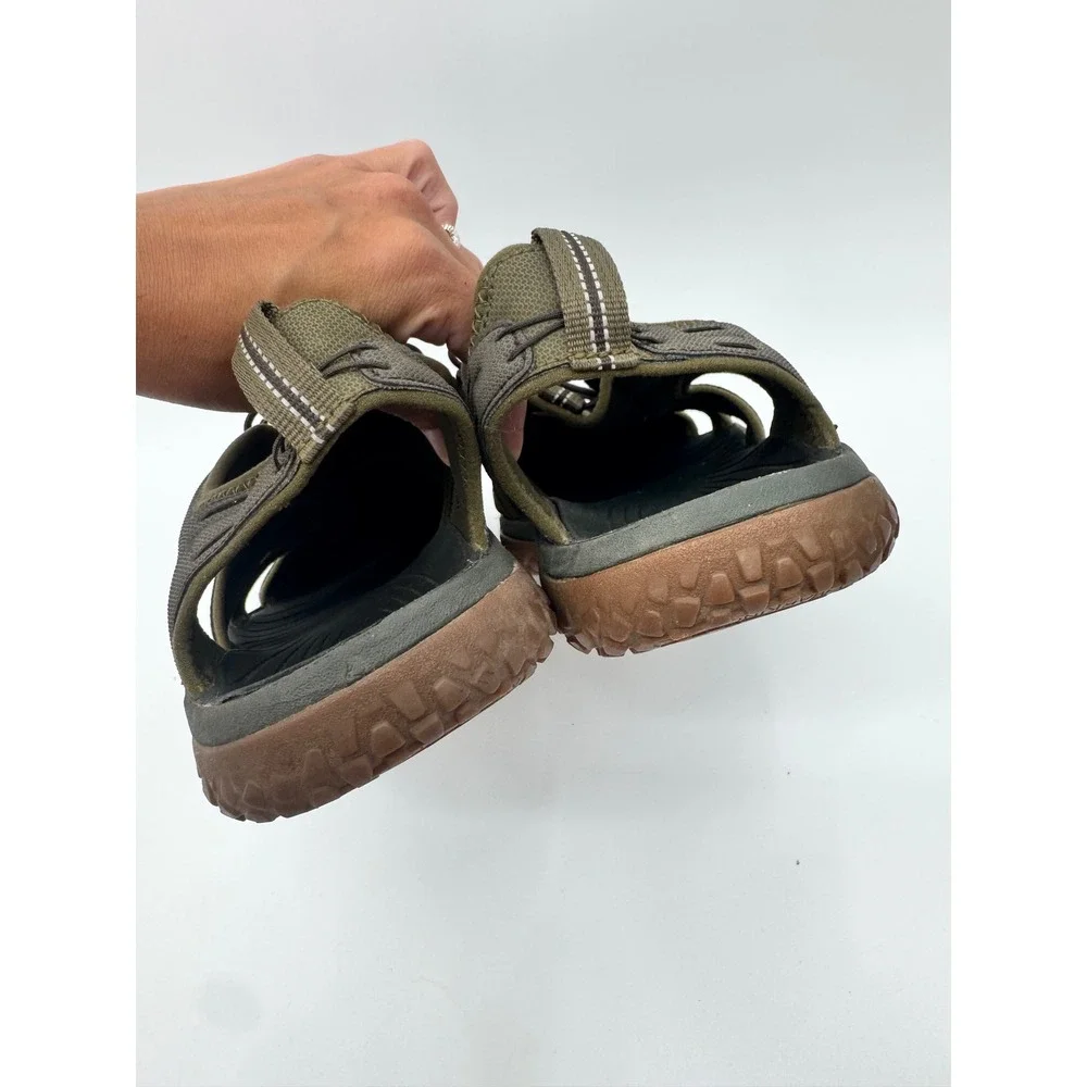 KEEN Evofit One Sandals Mens 13 Olive Green Water Shoes Hiking Bungee Outdoor